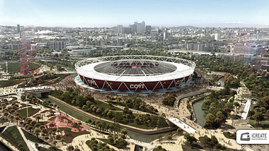West Ham Olympic Stadium CGIs and Animation