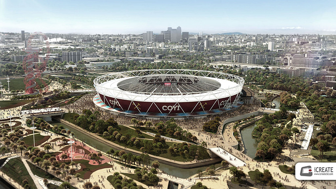 iCreate Ltd - http://www.icreate3d.com
We were commissioned to produce images and animations for the new West Ham Olympic Stadium renovation. More images and animations to come as they release them. feedback welcome.

For more images check them out here: 

Animations and more images of the internals coming soon ;)