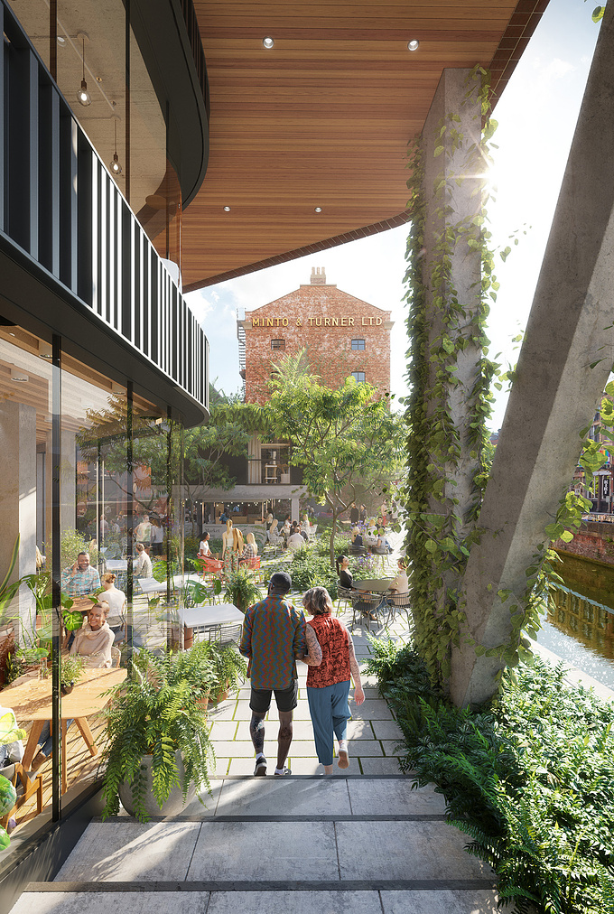 Uniform - http://visualisation.uniform.net
Kampus - Manchester’s new urban jungle. A lush garden neighbourhood, grown right in the city centre, mixing heritage with modern design. This £250m development will be ready in 2020, complete with it's own secret garden!

visualisation.uniform.net