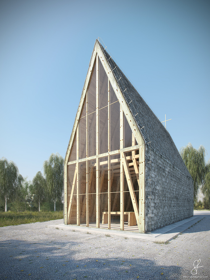 My latest work done just for fun - Chapel in Tarnów, Poland. The project was designed by BETON architects and is nominated for Mies van der Rohe Award. Trying to level up in my 3D skills...

3ds max, v-ray, PS

Hope you like it !
Waiting for your comments, cheers :)