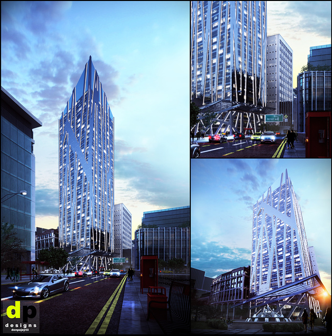 a 36th storey residential/office building design concept