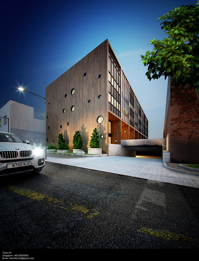 Exterior View 
3D Max , V-Ray & Photoshop