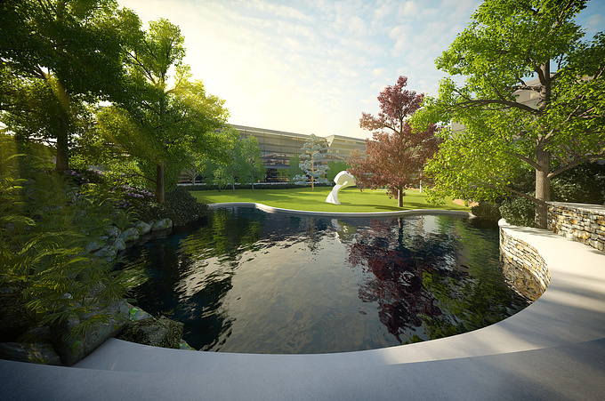 Tract Consultants - http://www.tractconsultants.com.au/3D/
Working with our in house landscape architects we put together this render to showcase what we could do to a hospital courtyard.