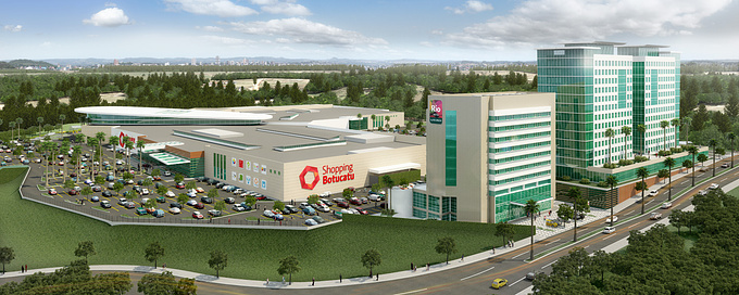 Perspectiva Digital - http://www.perspectivadigital.com.br
Shopping Mall project with a Hotel and Trade Center in a Botucatu City, Brazil.