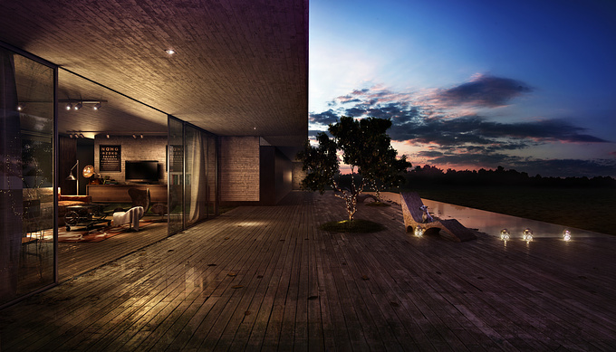 www.3dnotos.com - http://www.3dnotos.com
This is an image we did for VDV arquitectos, a house in Carmelo, Argentina.
3DMAX, VRAY, PSD.