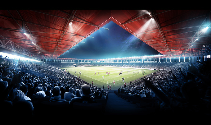  - http://www.uniquevisionstudio.com/
A few visualization I've done for Jems Architekci & Max Boegl in international competition of LKS Stadium and sports hall in Lodz, Poland.
Software : Sketchup & Photoshop + in some part vray