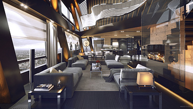 Highrise penthouse interior | Visual Studio