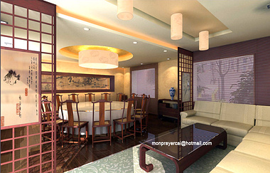 Chinese restaurant VIP room