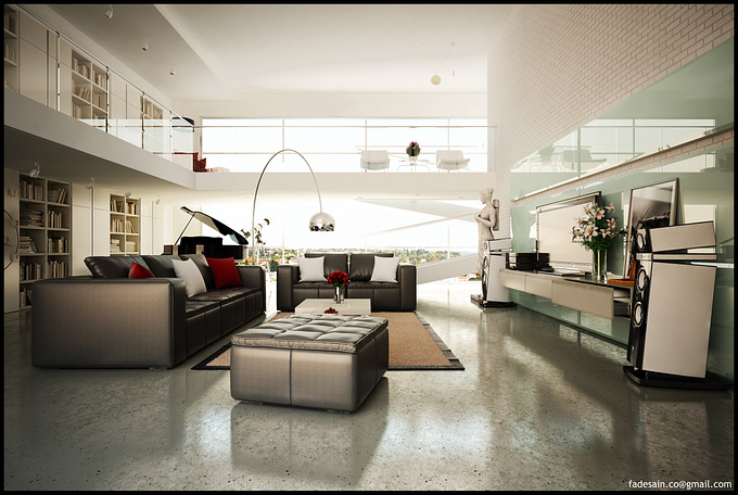 fadesain
My Conceptual Living Room Design & Rendering for Portofolio