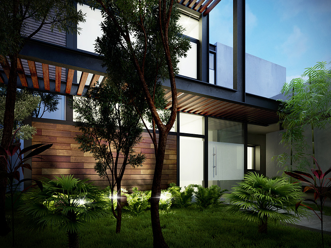 Office building visualization
software: 3dsmax, vray, photoshop, forestpack.