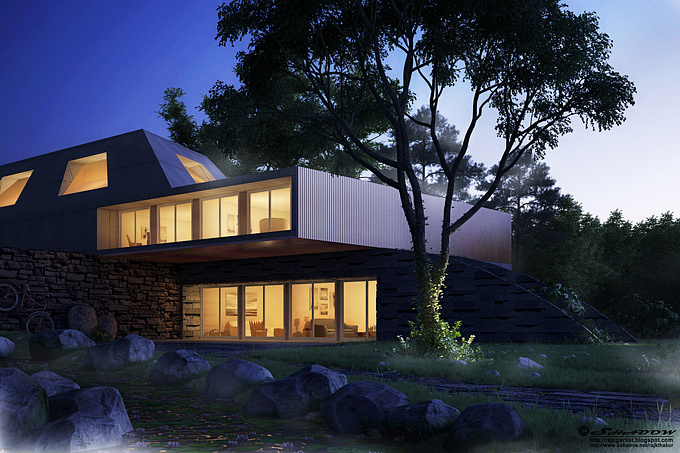 https://www.behance.net/gallery/22402195/Exterior-new
Inspired from sketch drawing ,I have made for personal visualization ,i worked on every expects (modeling ,lighting, texturing, rendering, visualization ,post production ,etc),I enjoyed to use forest pack pro. i enjoyed to making this,hope you will enjoy this,your comments will be helpful to improve my next level .most welcome . enjoyyyyy.....:)...

For more views please visit my 
portfolio:-https://www.behance.net/rajkthakur