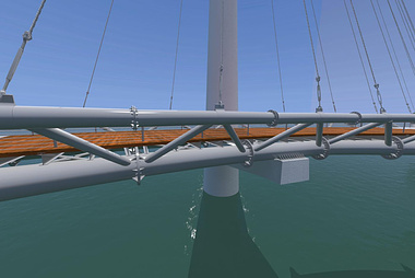 Construction project: pedestrain sea Bridge