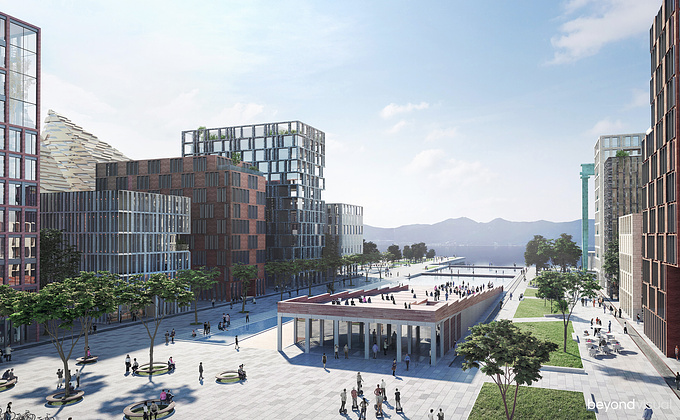 Recently, we've created two images for masterplan project in Tongyeong, South Korea by BAEK Architekten. It was an international urban design competition to choose best project for the Tongyeong dockyard regeneration.​​​​​​​