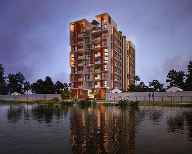 Apartment Building at Dhaka