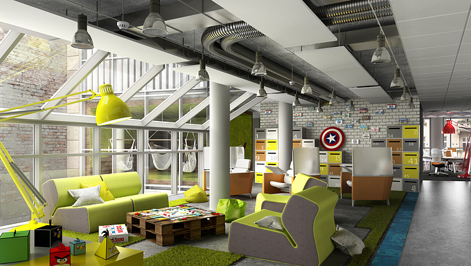 Chill area, part of full office design