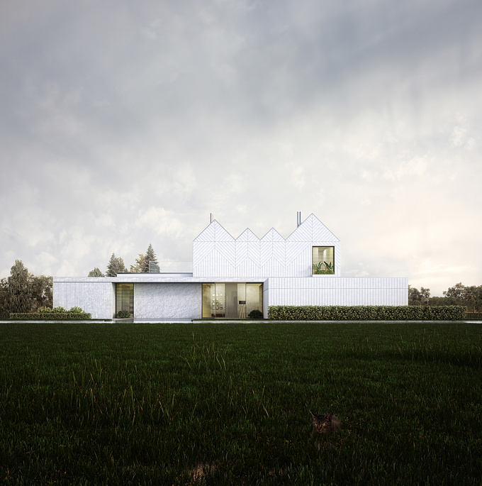 Family house project near Warsaw.