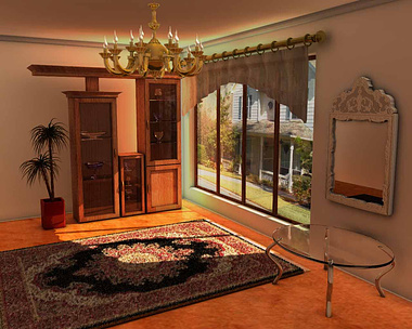 A simple persian room