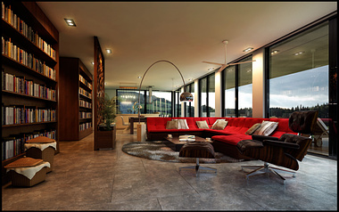 Flatten House - Living Interior