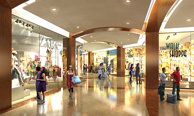 Cairo, Egypt - Mall, Typical Corridor