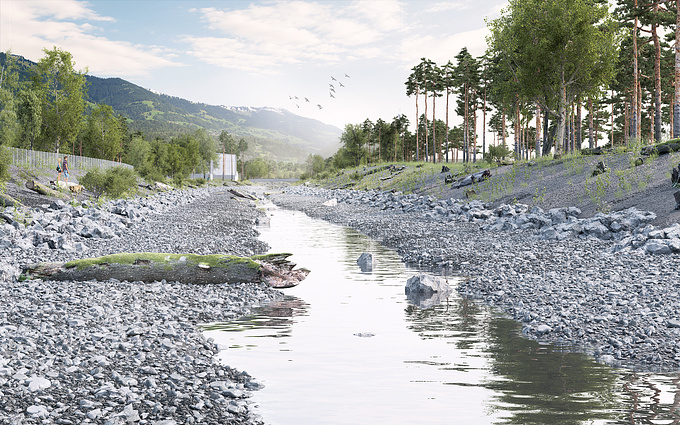 river revitalization project in west Austria