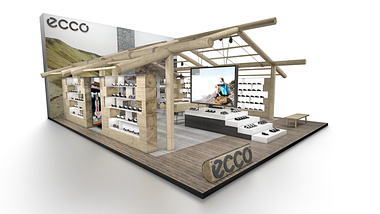 ECCO Shoes retail salesbooth