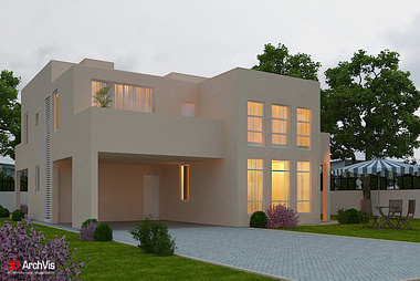 Private house exterior renderings