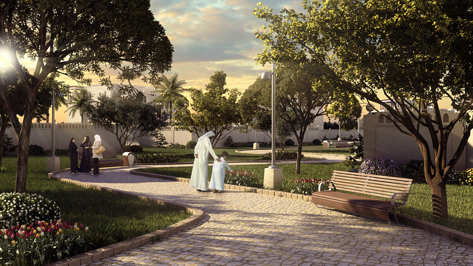 Real Image Production - http://realimage.tv/
Hello Friends, 
It's My First Post Here. I am Syed Saud Shahid working at " Real Image Producation" in Dubai as a Senior Architecture Visualizer. 
This was one of the scene from our project called " Mohammed Bin Zayed " For Abu Dhabi Municipality. 
The trees,plants and grass were re-textured and taken from R&D GROUP Libraries. C&C are Welcome.