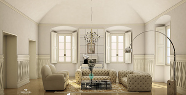 Ivory living room