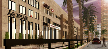 a proposed office and commercial building