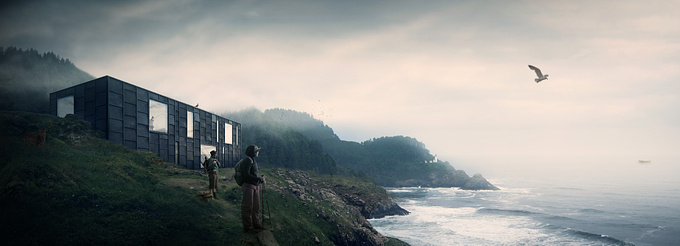 House on a cliff