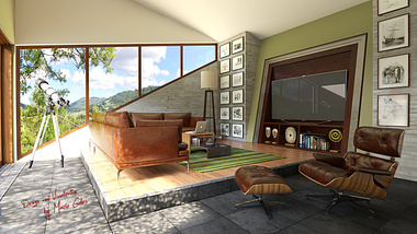 Interior design of a residental living room