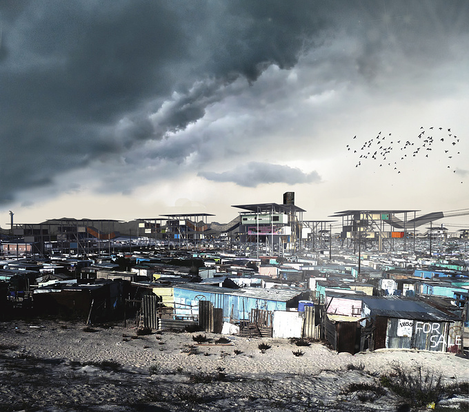 CGCT
Personal project - looking at how squatter camps might slowly densify in the future.