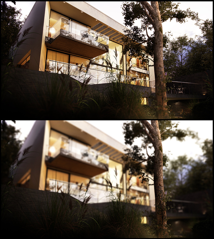Chroma Studio - http://Chroma Studio
Hello Friends,This is another image of the Calapurnia House in Bogota Colombia,I find it interesting to make this multi framing to practice using z-depth blur
used
3dmax 2010
vray 1.5 sp4
photoshop CS5
itrees
iflowers