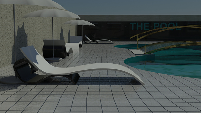 CGMike
Exterior daylight pool scene. Not done yet but still working on it...