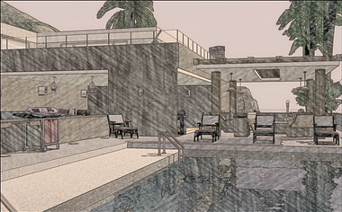 Modern Luxury Concept ( Poolside Cabana )