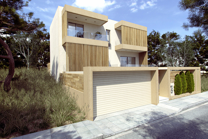 The Fourth Wall
An exterior visualization of a modern residence placed in Greece and designed by www.lkmk.gr architects