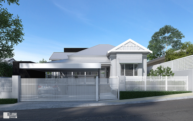 This project is a proposed renovation for a house in Claremont, WA. The client and designer, Milieu Creative, has come up with this amazing design. Hopefully we will get to showcase some interiors for it soon. Was a great little project.
 
Software: 3ds Max, Vray, Photoshop, Forestpack, VP Grass.
Behance: http://bit.ly/Y7Sozd