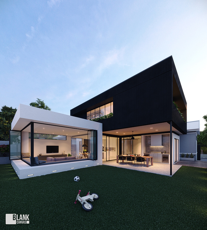 This project is a proposed renovation for a house in Claremont, WA. Hopefully we will get to showcase some interiors for it soon. Was a great little project.

Software: 3ds Max, Vray, Photoshop, Forestpack, VP Grass.
Behance: http://bit.ly/Y7Sozd