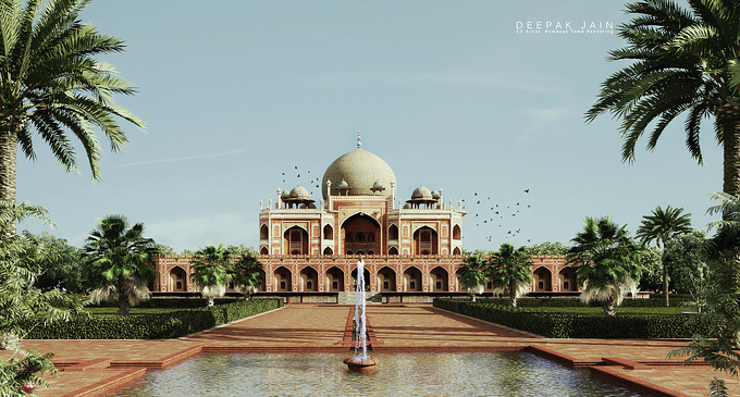 Monuments have always been part of my interest. One day while thinking, I thought why not make my interest my work, so here i converted my interest and thoughts into work, the beautiful "HUMAYUN TOMB".