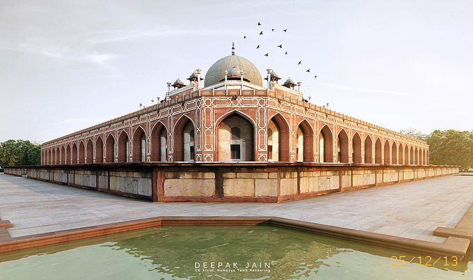 It is said "What you leave behind is not what is engraved in stone monuments, but what is woven into the lives of others". Monuments have always been part of my interest. One day while thinking, I thought why not make my interest my work, so here i converted my interest and thoughts into work, the beautiful "HUMAYUN TOMB"...