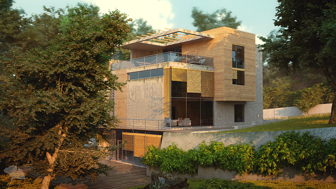 Ginko Visuals - http://www.ginkovis.com
Residential Building in green area of Lviv City.