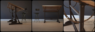 Drafting Table with Chair