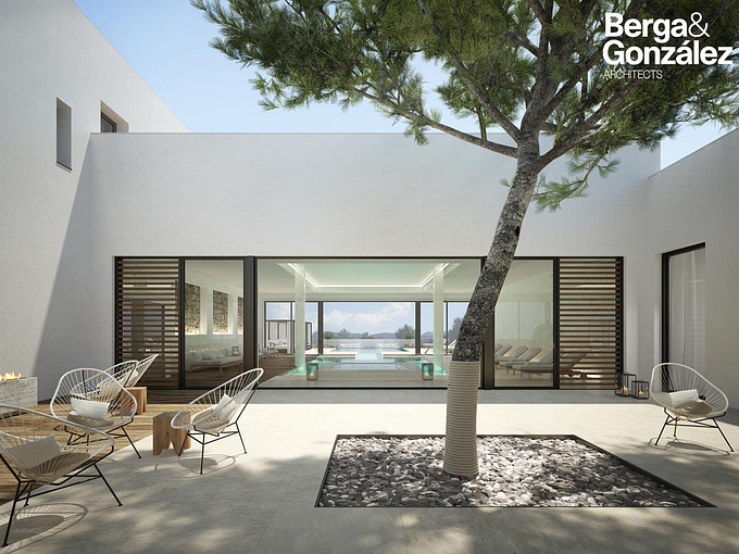 Architectural renderings - Berga&Gonzalez - http://render-arquitectura.com/render-exterior-restaurante-ibiza
Architectural renderings of a new resort in Ibiza located in Cala Tarida.

Check out our website for the complete  set