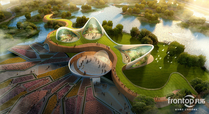 Frontop Digital Technology Co.,Ltd - http://www.frontop.com/
Exterior Rendering 
Project Name : Flower Exhibition in Wujin District, Changzhou
Designed by : Modern Urban Architect Design Institude 

/ 