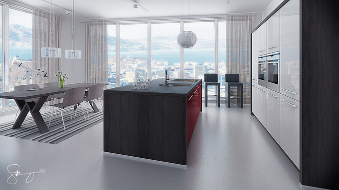  - http://
done in my spare time only, I saw in the internet a similar design of this kitchen so I tried to use the same concept. just for fun :)