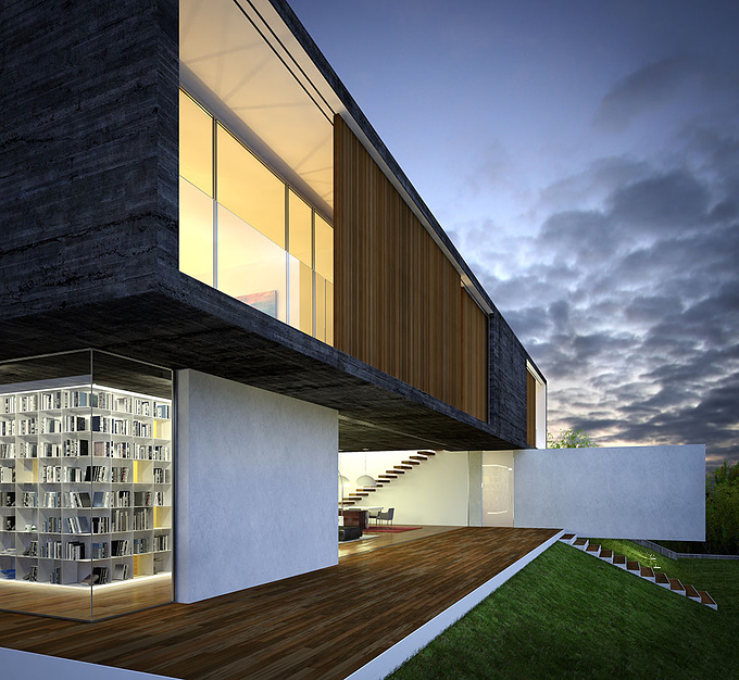 Berga & González arquitectos - http://www.render-arquitectura.com/render-3d-vivienda-lujo-mexico
That's our first transoceanic commission. There is 7 more images in the final set.
Hope you like it. C&C are very welcome.

For more information please visit our blog : 