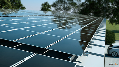 Industrial Viz: Solarpanel construction