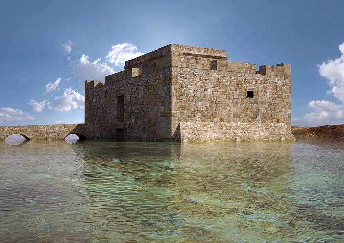 Peter Constantinou - http://peterarchviz.wordpress.com/
A castle inspired by the real one which is the Paphos castle in Cyprus.I hope it looks like the real one.