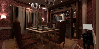 Classical dining area
