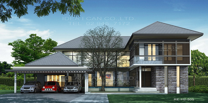 http://www.ideaican.com/ - http://www.ideaican.com/homeplan
RE-H2-505.04 a home with a lot of interest in Thailand


Stories: 2
Floor Area: 505 sq.m.
Bedrooms: 4
Bathrooms: 6
Garage : 3

Design :  